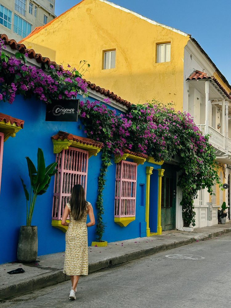 Casas coloridas en Cartagena